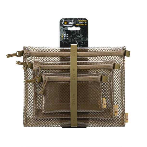 M-Tac Zip Pocket Organizer Set Elite - coyote