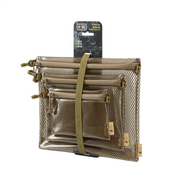 M-Tac Zip Pocket Organizer Set Elite - coyote