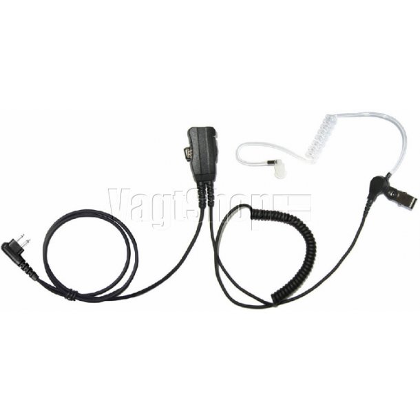 Diskret headset for Motorola DP1400/CP040/GP300/XTN446 - med lille mikrofon