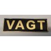 Vagt pin - guld/sort