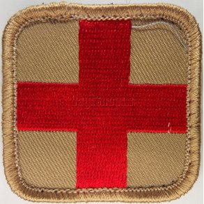 Medic Velcro Patch - Tan