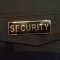 SECURITY magnet pin - guld/sort