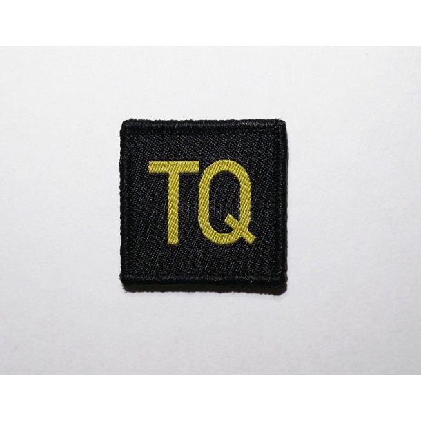 TQ velcropatch - gul skrift