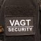 VAGT Security broderet velcromærke