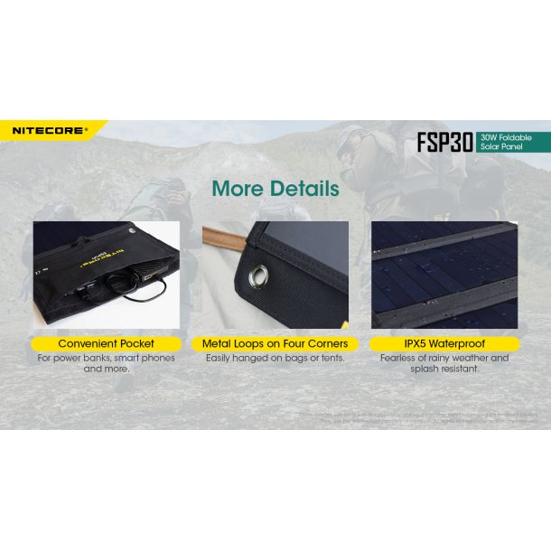 Nitecore Foldable Solar Panel 30W