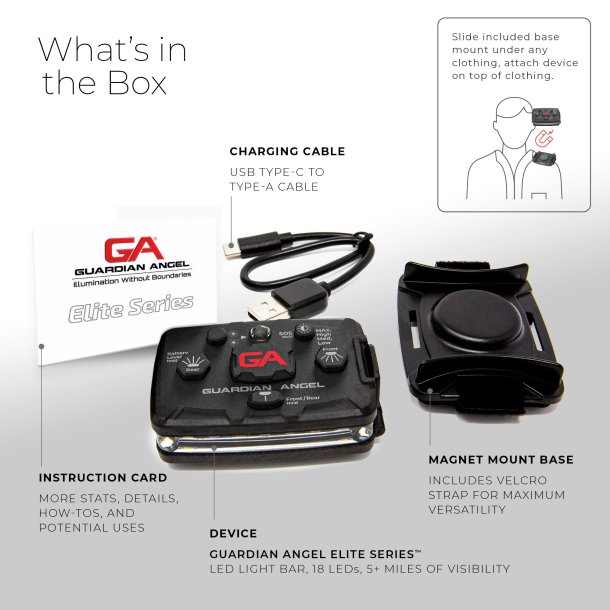 Guardian Angel - rd/rd - op til 800 lumens