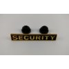 Security pin - guld/sort