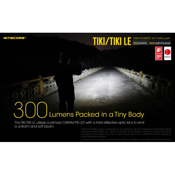 Nitecore TIKI LE - 300 lumens
