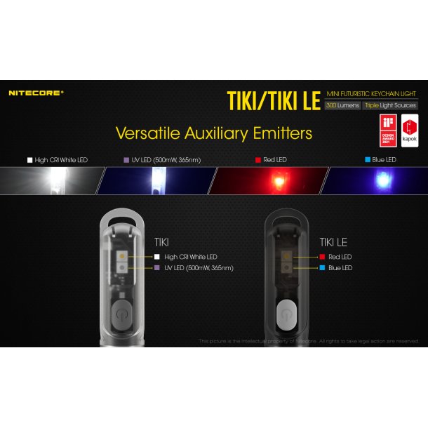 Nitecore TIKI LE - 300 lumens