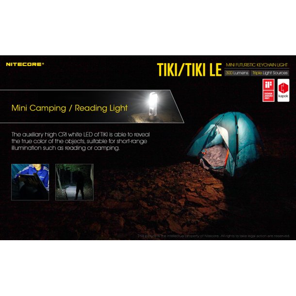 Nitecore TIKI LE - 300 lumens
