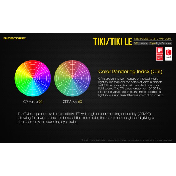 Nitecore TIKI LE - 300 lumens