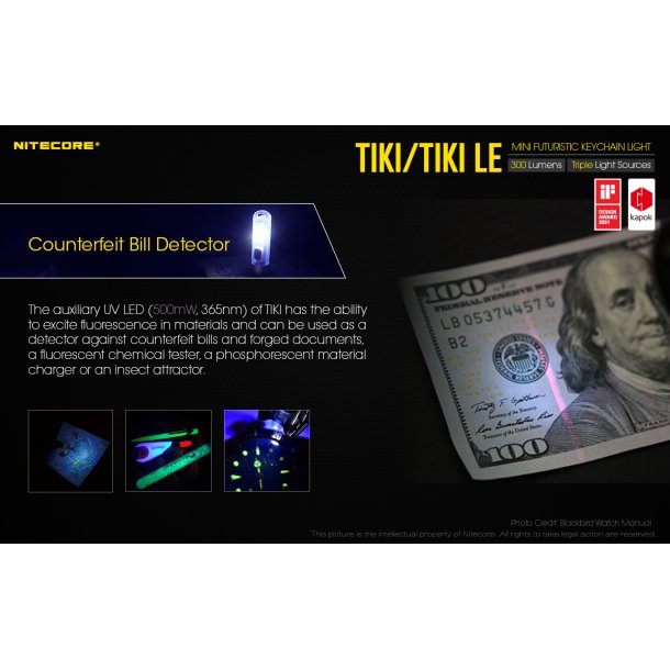 Nitecore TIKI LE - 300 lumens