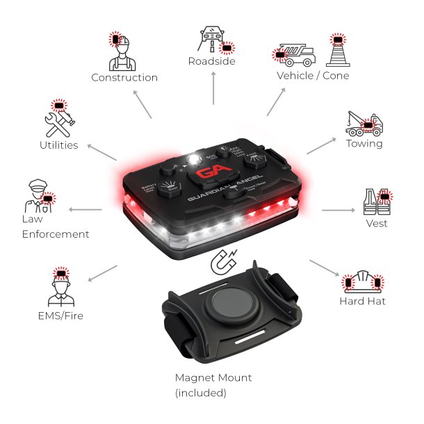 Guardian Angel - HvidRd/HvidRd - op til 800 lumens