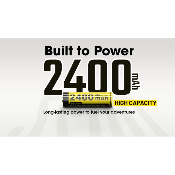 Nitecore genopladelige AA batterier - 4 stk
