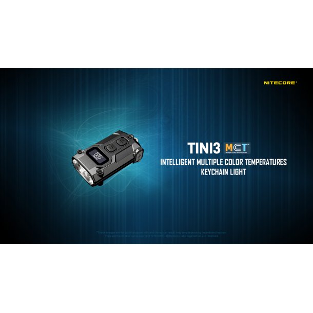 Nitecore TINI3 MCT - 600 lumens