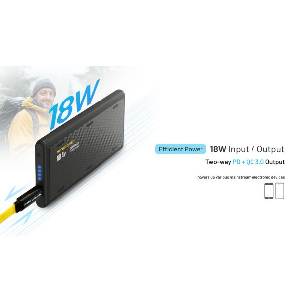 Nitecore NB Air Vandtt Power Bank - 5000 mAh