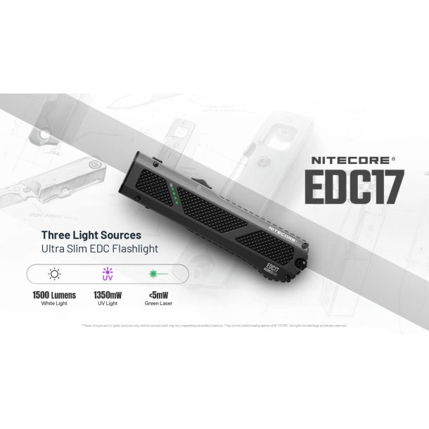 Nitecore EDC17 - 1500 lumens