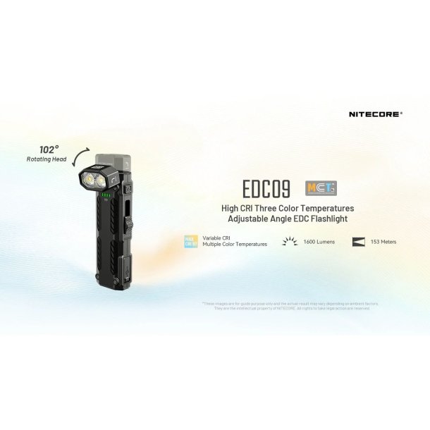 Nitecore EDC09 - 1600 Lumens