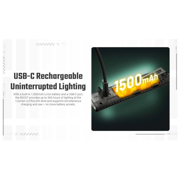 Nitecore EDC07 - 1500 Lumens