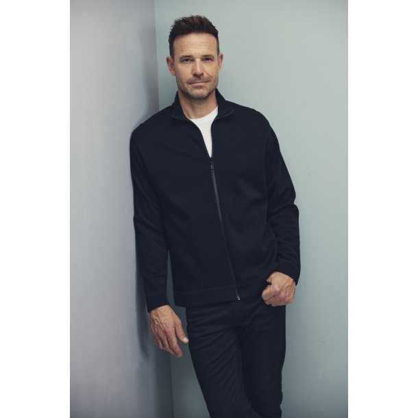 Clipper Full Zip Cardigan Stand Up Collar