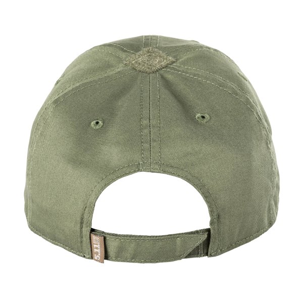 5.11 Leather Box Logo Cap - Tank Green