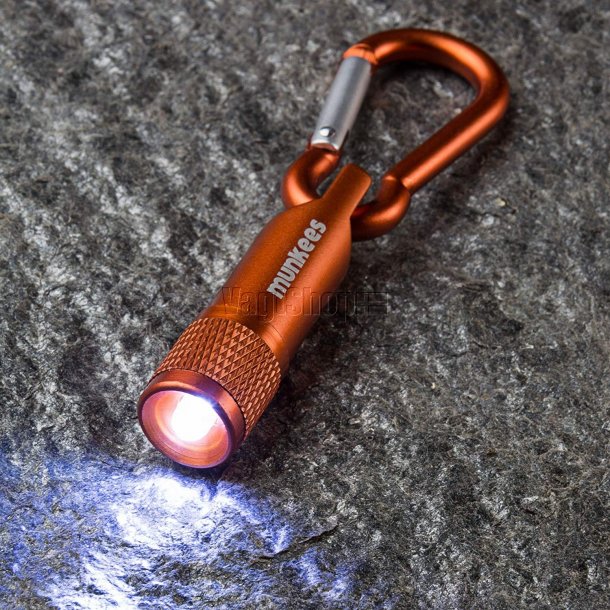 Munkees LED lygte med karabin