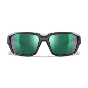 Wiley X Alpine - Captivate Polaroid gr�nt spejlglas, mat transparent sort stel