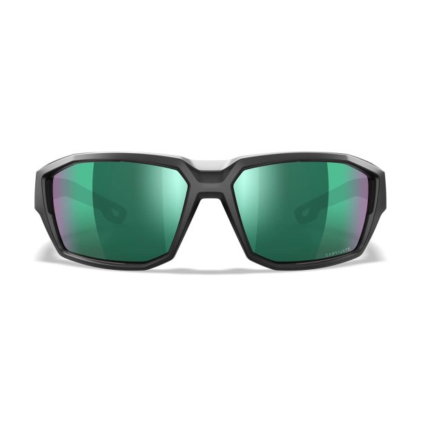 Wiley X Alpine - Captivate Polaroid gr�nt spejlglas, mat transparent sort stel