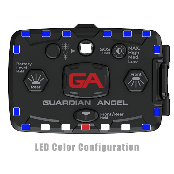 Guardian Angel - bl/bl - op til 800 lumens