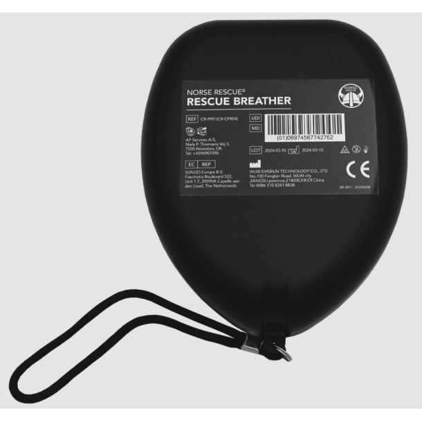 Norse Rescue Lommemaske med iltindgang og etui