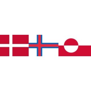 Danmark F�r�erne Gr�nland (Rigsf�llesskabet) - v�vet velcrom�rke