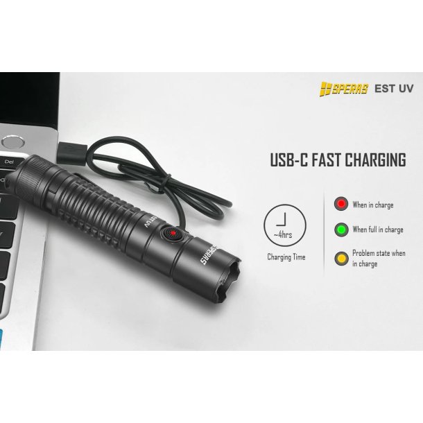 Speras Flashlight EST UV - 2300 lumens + UV 1,35W/365nm