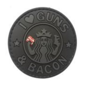 Guns and Bacon PVC patch - sort