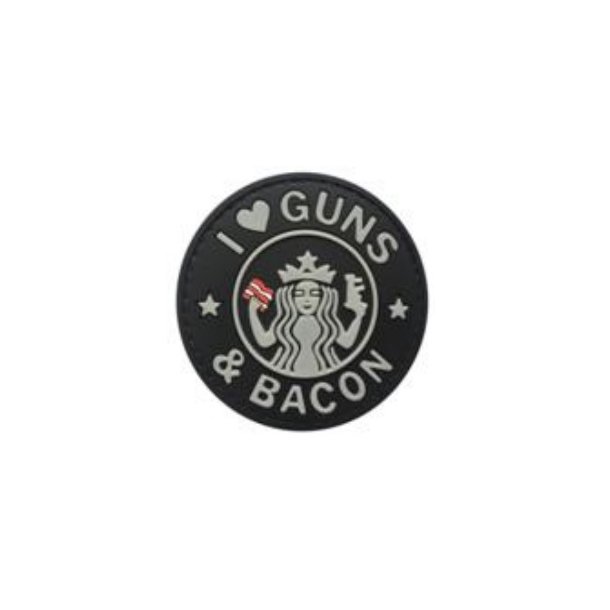 Guns and Bacon PVC patch - gr