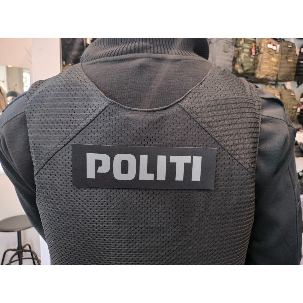 POLITI velcropatch gr/sort - stor