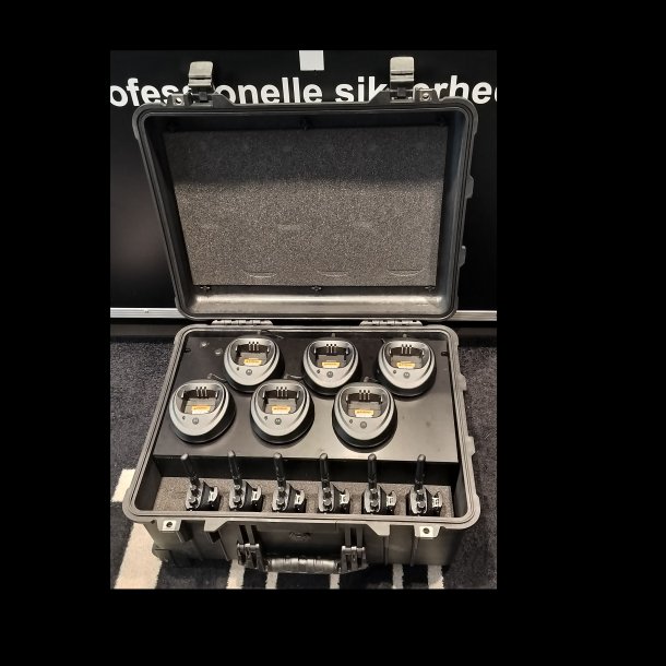 Peli 1560 kuffert med plads til 6 stk. radioer (R2/DP1400/NX1300)