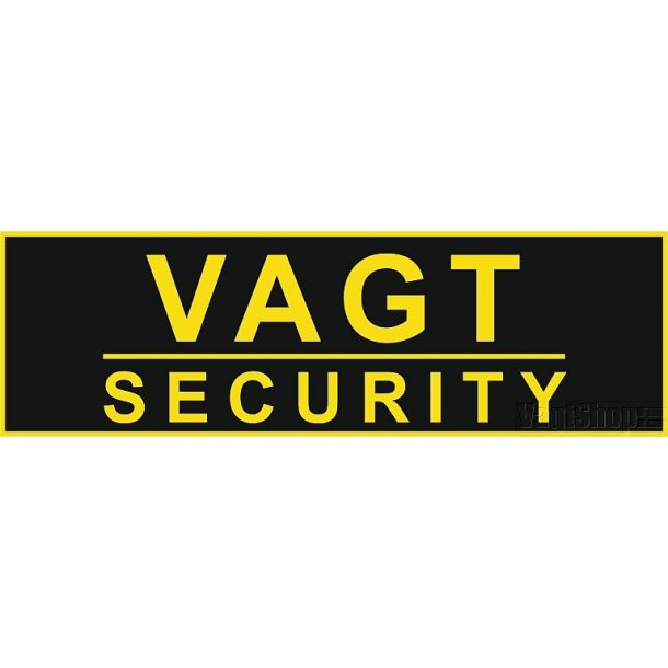 VAGT/SECURITY magnet pin - guld/sort