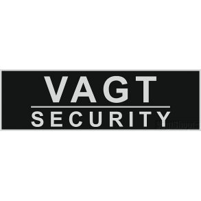 VAGT/SECURITY magnet pin - slv/sort