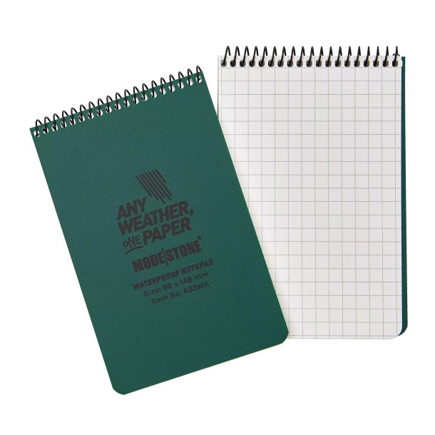 Modestone Vandt�t Notesbog - Spiral/top - 96x148 mm