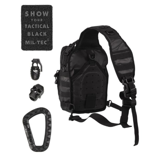 Mil-Tec One Strap Assault Pack - Tactical Black