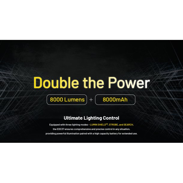 Nitecore EDC37 - 8000 lumens
