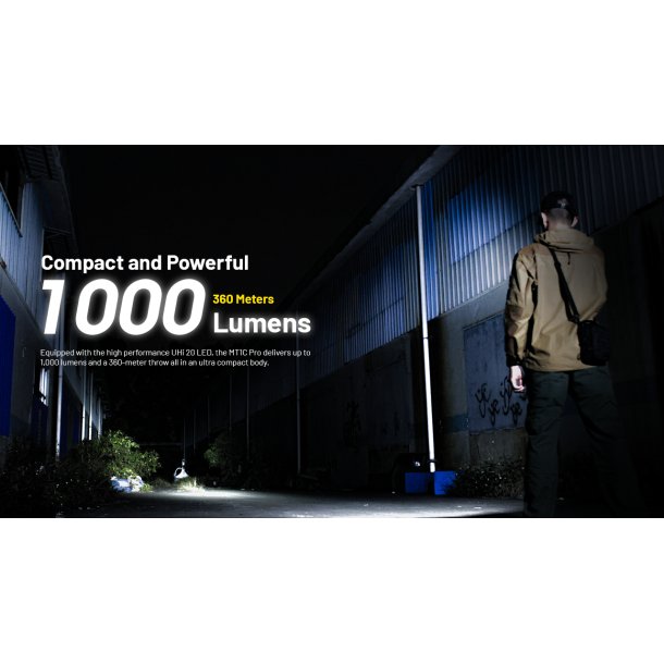 Nitecore MT1CPRO - 1000 lumens