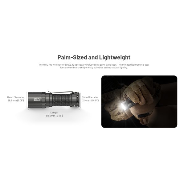 Nitecore MT1CPRO - 1000 lumens