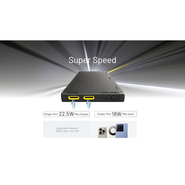 Nitecore Ultra Lightweight Carbon Fiber Power Bank Gen3 - 10000 mAh
