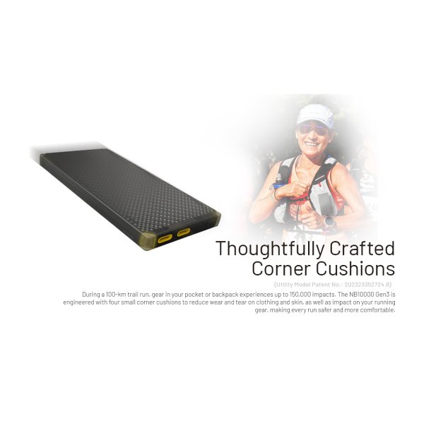 Nitecore Ultra Lightweight Carbon Fiber Power Bank Gen3 - 10000 mAh