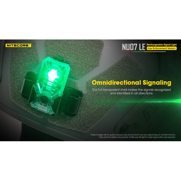 Nitecore NU07 LE Mini Signal Light - 15 lumens