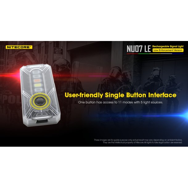 Nitecore NU07 LE Mini Signal Light - 15 lumens