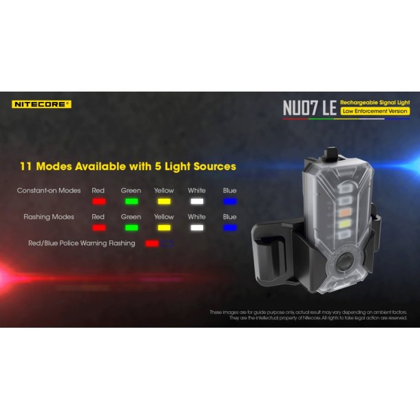 Nitecore NU07 LE Mini Signal Light - 15 lumens