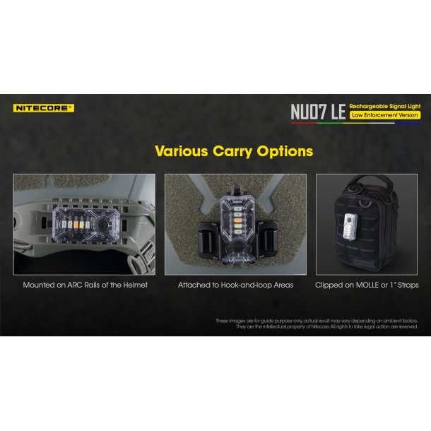 Nitecore NU07 LE Mini Signal Light - 15 lumens