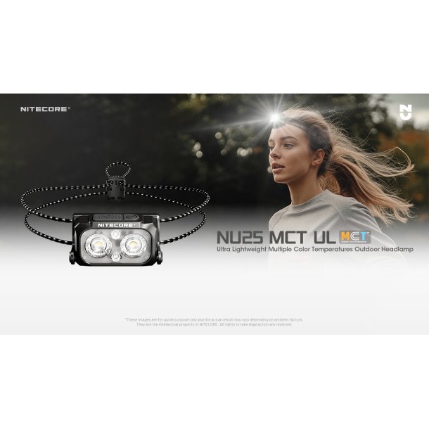 Nitecore NU25 MCT UL pandelygte - 400 lumens